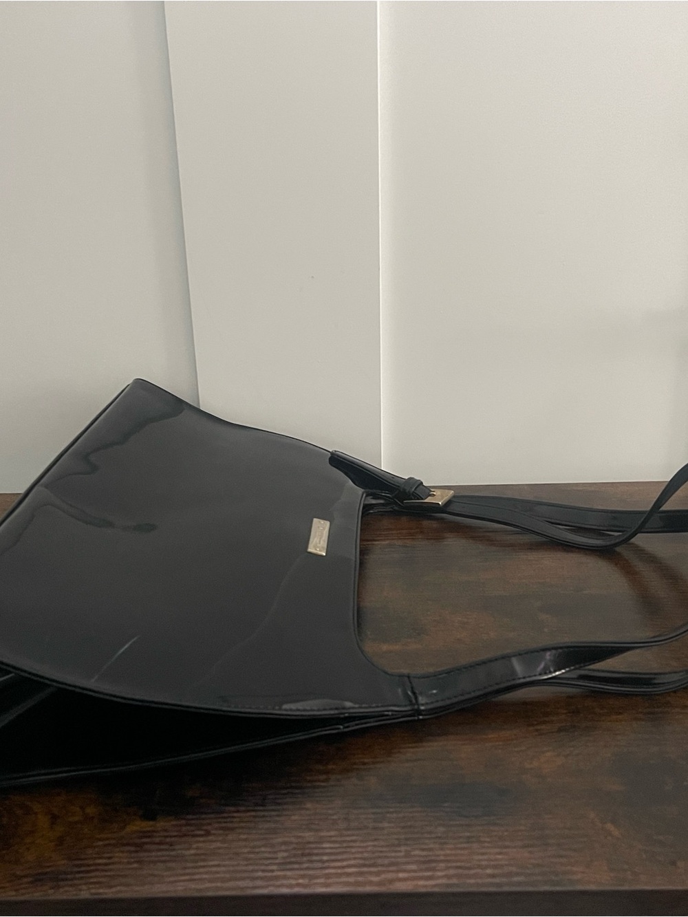 Black Patent Shoulder Bag - Unknown Brand - Picture 12 of 16